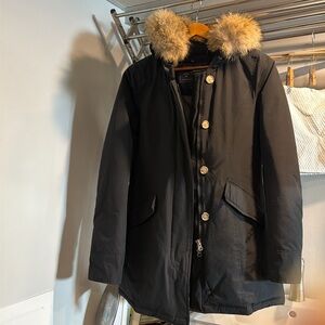 Woolrich Arctic Parka w/ Detachable Fur, SZ S, Black